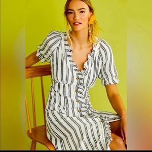 Anthropologie Pilcro ruffle dress